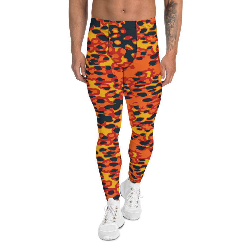 Plane Tree Hunter Orange CAMO Men’s Leggings - XS - Mens