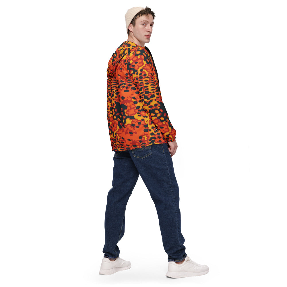 Plane Tree Hunter Orange CAMO Men’s windbreaker - Mens Windbreaker