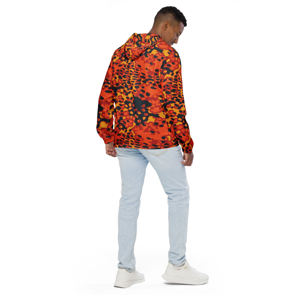 Plane Tree Hunter Orange CAMO Men’s windbreaker - Mens Windbreaker