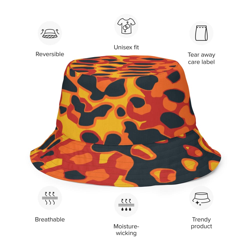 Plane Tree Hunter Orange CAMO Reversible bucket hat