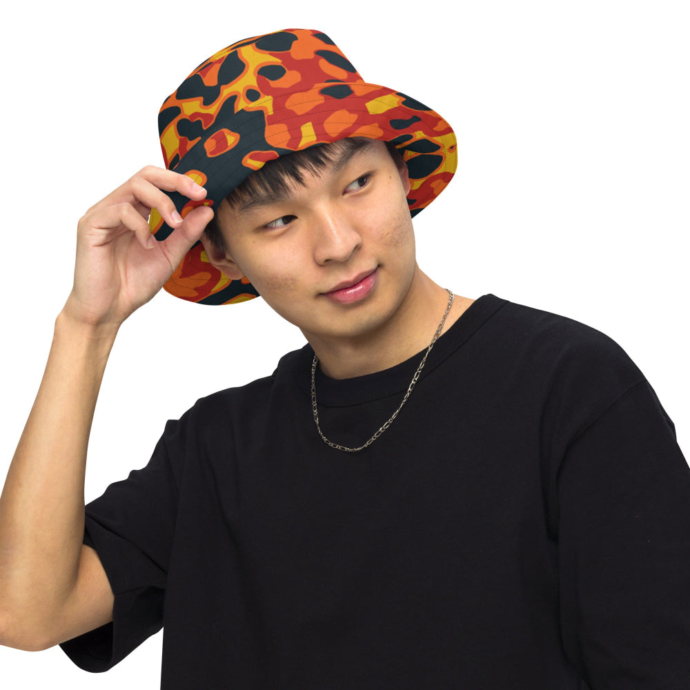 Plane Tree Hunter Orange CAMO Reversible bucket hat - Bucket Hat