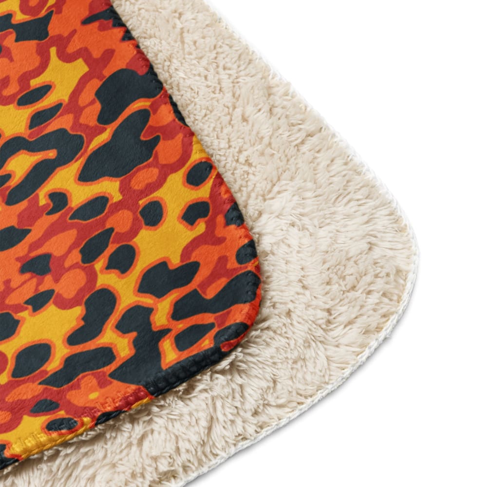 Plane Tree Hunter Orange CAMO Sherpa blanket