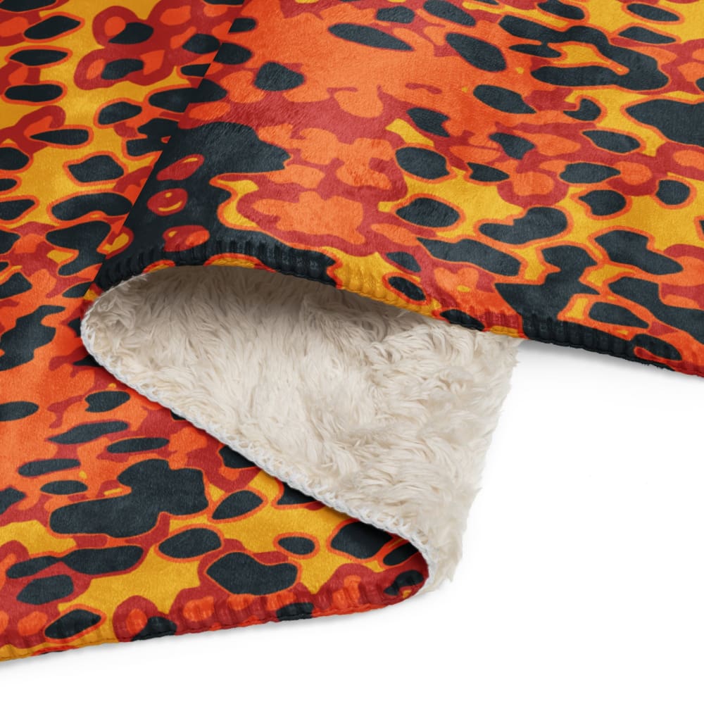 Plane Tree Hunter Orange CAMO Sherpa blanket - Blanket