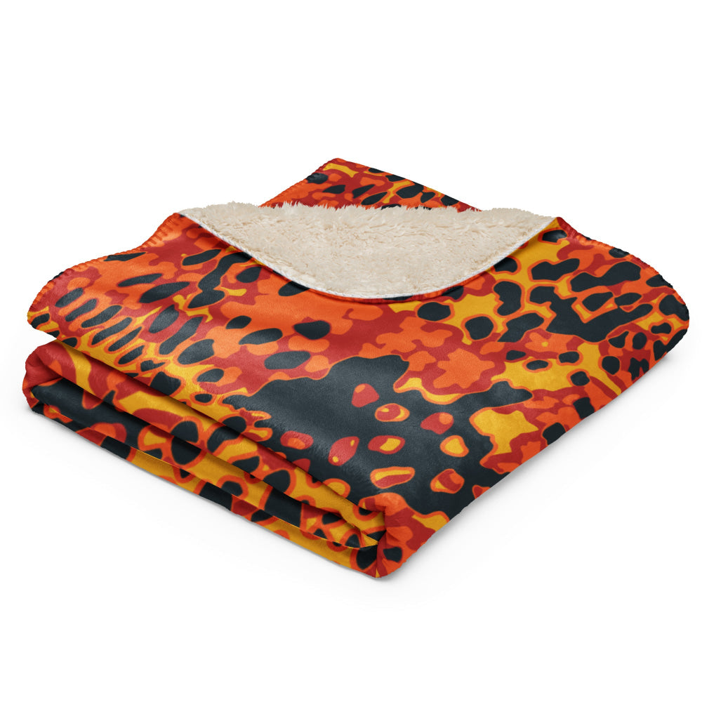 Plane Tree Hunter Orange CAMO Sherpa blanket - Blanket