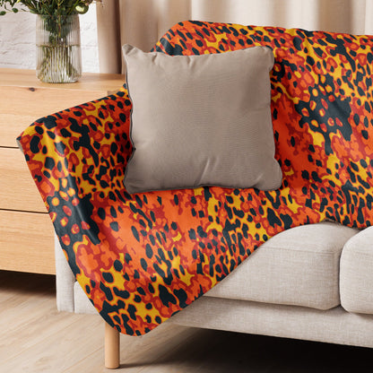 Plane Tree Hunter Orange CAMO Sherpa blanket - Blanket