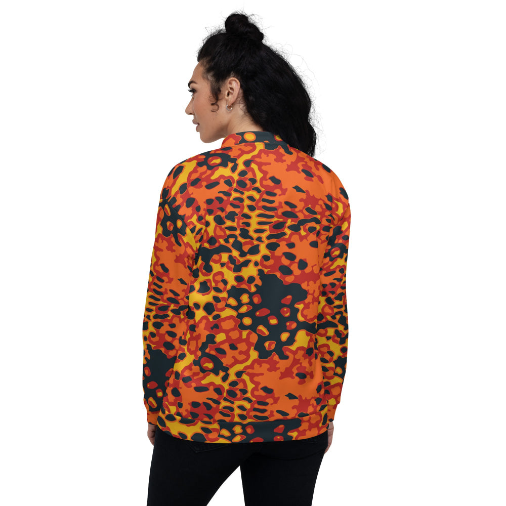 Plane Tree Hunter Orange CAMO Unisex Bomber Jacket