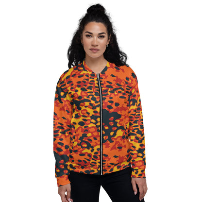 Plane Tree Hunter Orange CAMO Unisex Bomber Jacket