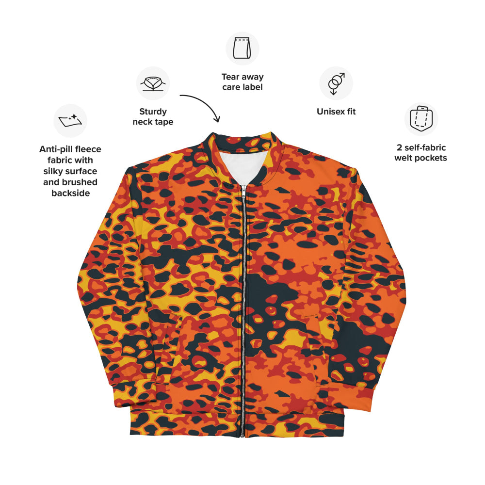 Plane Tree Hunter Orange CAMO Unisex Bomber Jacket