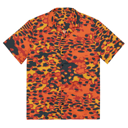 Plane Tree Hunter Orange CAMO Unisex button shirt - 2XS - Button Shirt