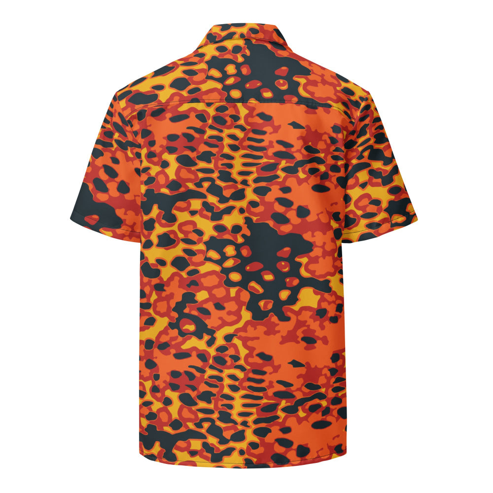 Plane Tree Hunter Orange CAMO Unisex button shirt - Button Shirt