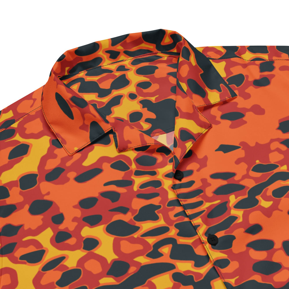 Plane Tree Hunter Orange CAMO Unisex button shirt - Button Shirt