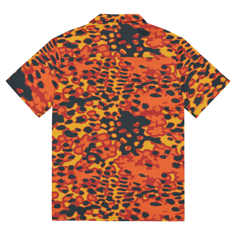 Plane Tree Hunter Orange CAMO Unisex button shirt - Button Shirt