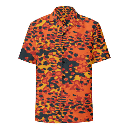 Plane Tree Hunter Orange CAMO Unisex button shirt - Button Shirt