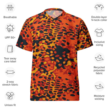 Plane Tree Hunter Orange CAMO unisex sports jersey - Unisex Sports Jersey