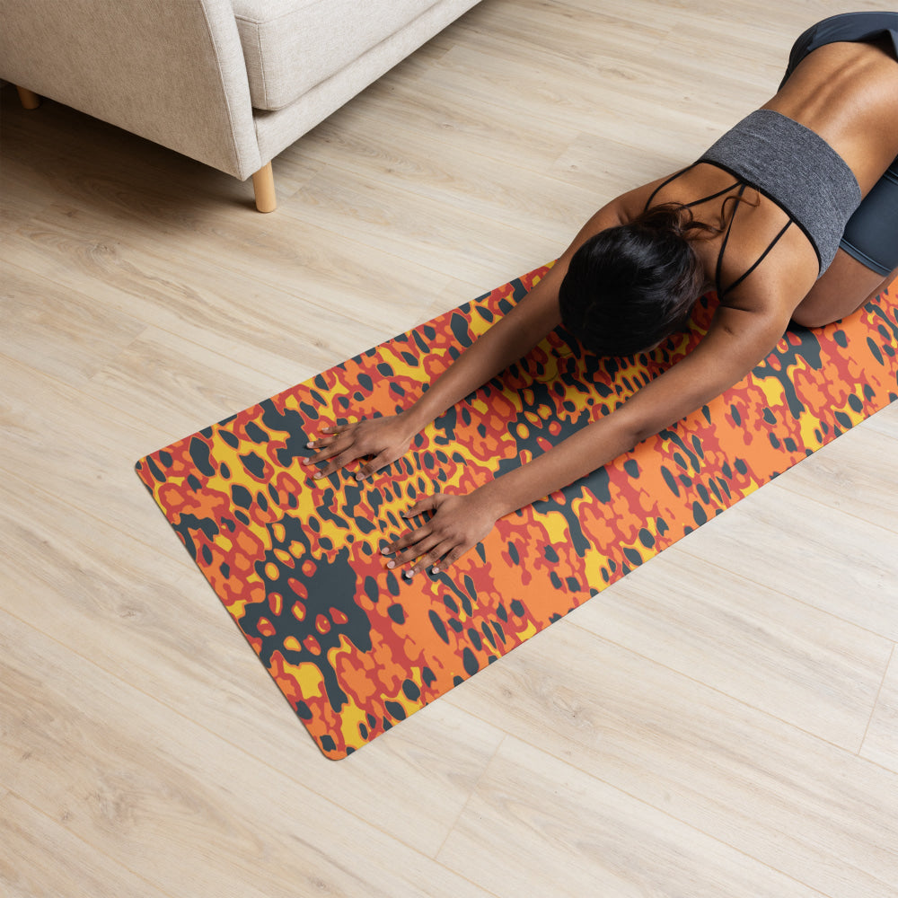 Plane Tree Hunter Orange CAMO Yoga mat - Mat