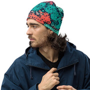 Plane Tree Miami Neon CAMO Beanie - S - Head