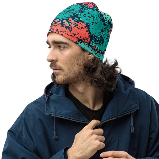 Plane Tree Miami Neon CAMO Beanie - S - Head