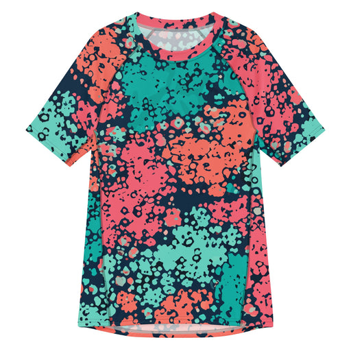 Plane Tree Miami Neon CAMO Mens Short-Sleeve Rash Guard - 2XS - SS