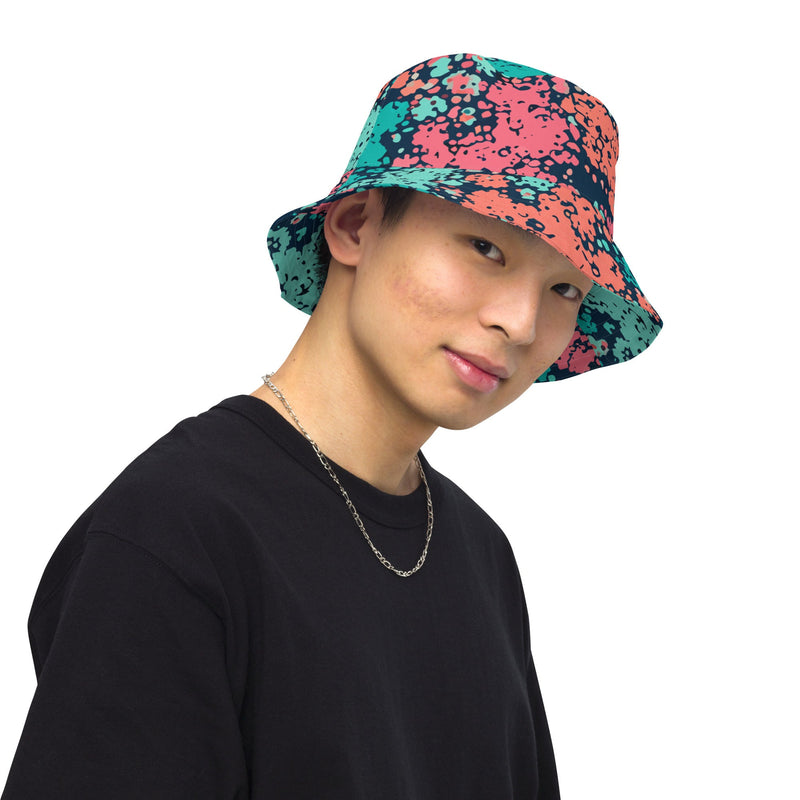 Plane Tree Miami Neon CAMO Reversible Bucket Hat - Head