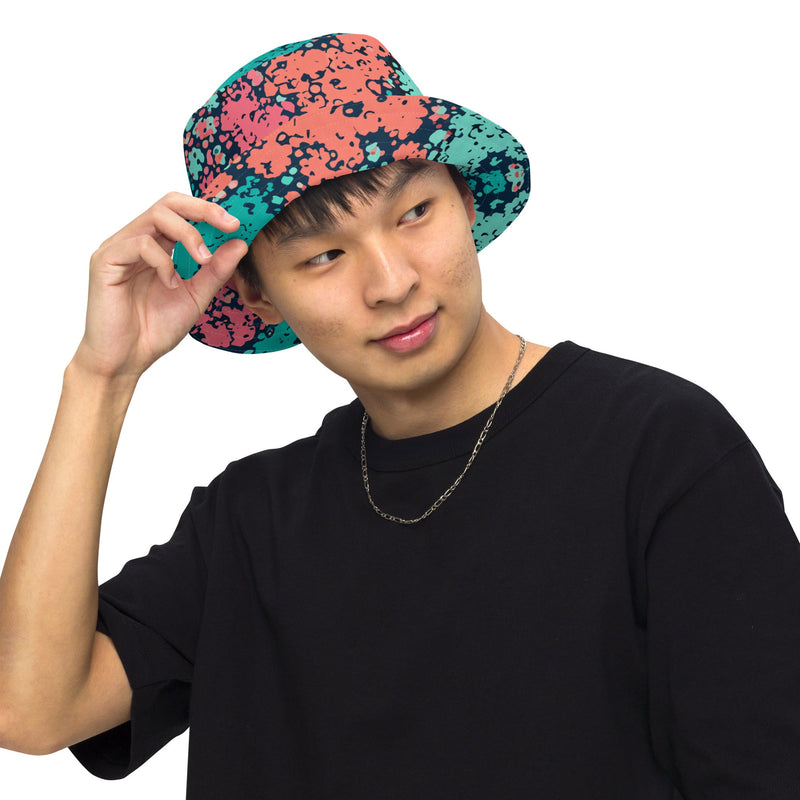 Plane Tree Miami Neon CAMO Reversible Bucket Hat - Head