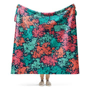 Plane Tree Miami Neon CAMO Sherpa Blanket - 60″×80″