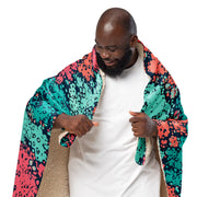Plane Tree Miami Neon CAMO Sherpa Blanket