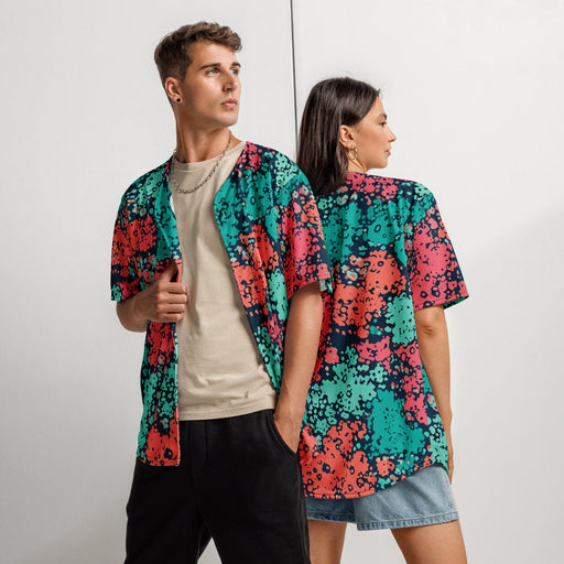 Plane Tree Miami Neon CAMO Unisex Baseball Jersey - 2XS
