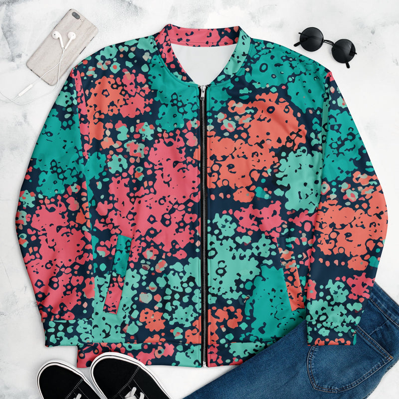 Plane Tree Miami Neon CAMO Unisex Bomber Jacket - XS