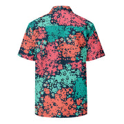 Plane Tree Miami Neon CAMO Unisex Short-Sleeve Button Shirt - Button-Up