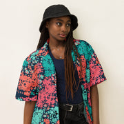 Plane Tree Miami Neon CAMO Unisex Short-Sleeve Button Shirt - Button-Up
