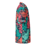 Plane Tree Miami Neon CAMO Unisex Short-Sleeve Button Shirt - Button-Up
