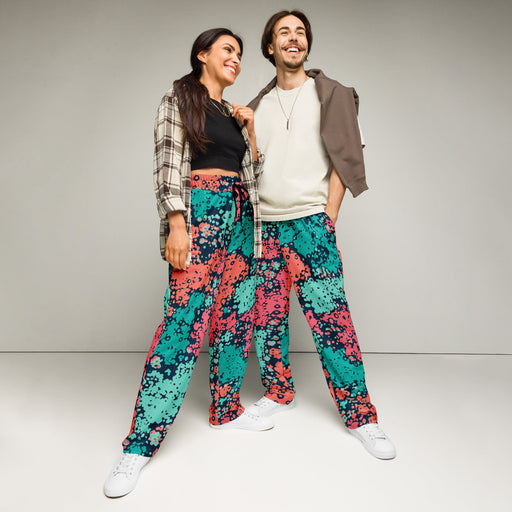 Plane Tree Miami Neon CAMO Unisex Wide-Leg Joggers - 2XS