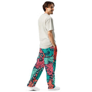 Plane Tree Miami Neon CAMO Unisex Wide-Leg Joggers