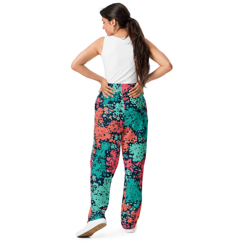 Plane Tree Miami Neon CAMO Unisex Wide-Leg Joggers
