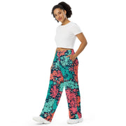 Plane Tree Miami Neon CAMO Unisex Wide-Leg Leisure Pants - Pant