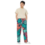 Plane Tree Miami Neon CAMO Unisex Wide-Leg Leisure Pants - Pant