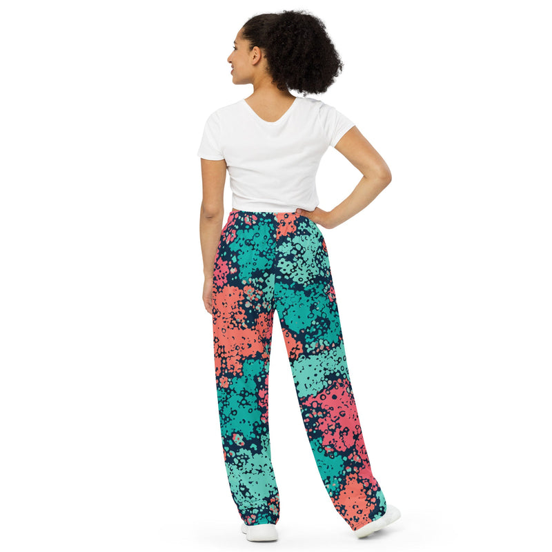 Plane Tree Miami Neon CAMO Unisex Wide-Leg Leisure Pants - Pant