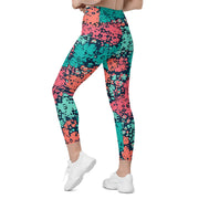 Plane Tree Miami Neon CAMO Womens Leggings with Pockets - Women