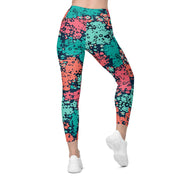 Plane Tree Miami Neon CAMO Womens Leggings with Pockets - Women