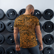 Plane Tree Platanenmuster Autumn Heritage CAMO Mens Athletic T-Shirt - Shirt