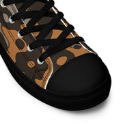 Plane Tree Platanenmuster Autumn Heritage CAMO Mens High-Top Canvas Shoes