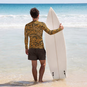 Plane Tree Platanenmuster Autumn Heritage CAMO Mens Long-Sleeve Rash Guard - LS