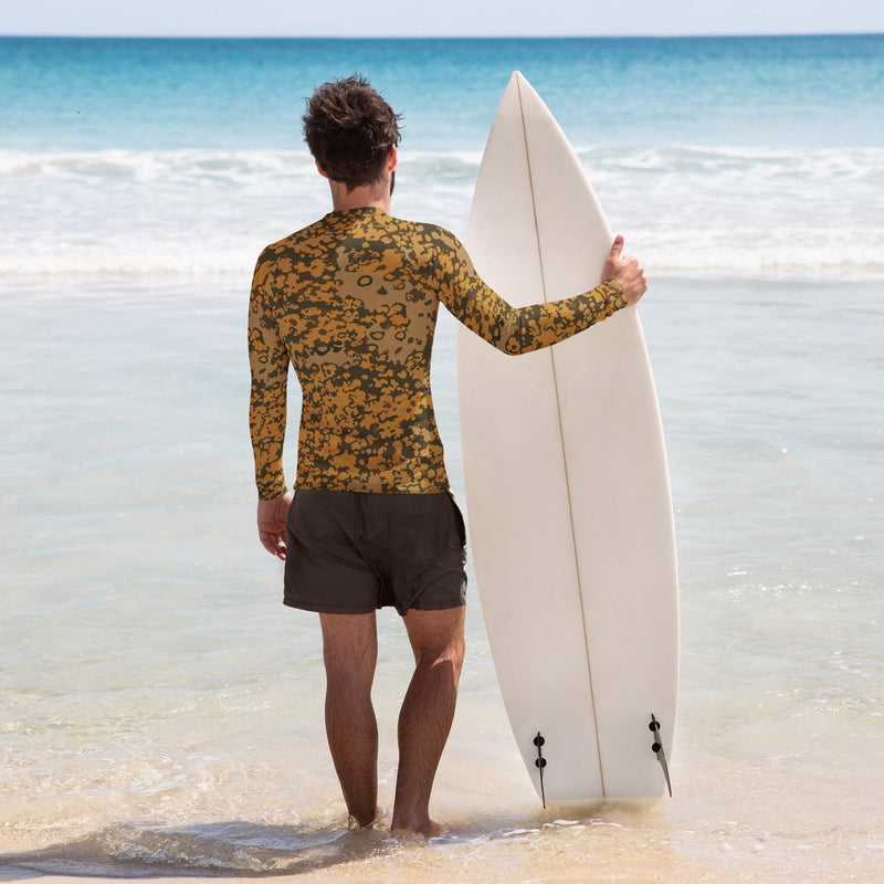 Plane Tree Platanenmuster Autumn Heritage CAMO Mens Long-Sleeve Rash Guard - LS