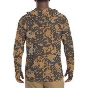 Plane Tree Platanenmuster Autumn Heritage CAMO Mens Sunscreen Sports Hoodie With Thumb Holes