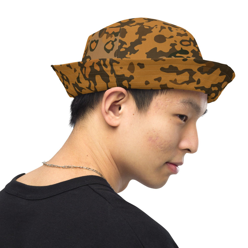 Plane Tree Platanenmuster Autumn Heritage CAMO Reversible Bucket Hat - Head