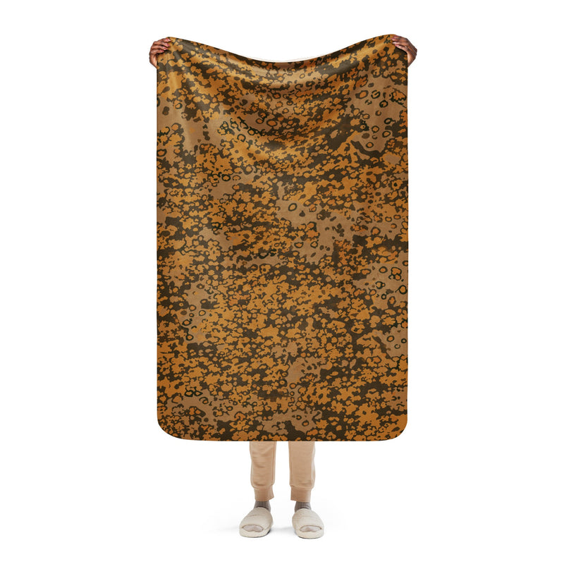 Plane Tree Platanenmuster Autumn Heritage CAMO Sherpa Blanket - 37″×57″