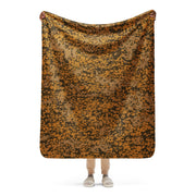 Plane Tree Platanenmuster Autumn Heritage CAMO Sherpa Blanket - 50″×60″