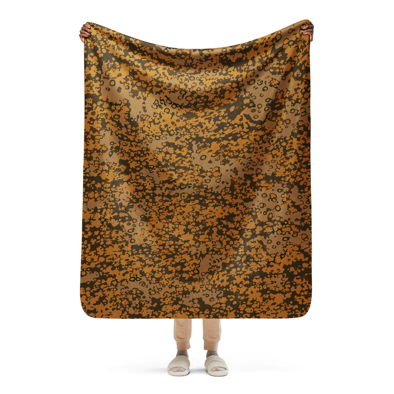 Plane Tree Platanenmuster Autumn Heritage CAMO Sherpa Blanket - 50″×60″