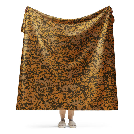 Plane Tree Platanenmuster Autumn Heritage CAMO Sherpa Blanket - 60″×80″