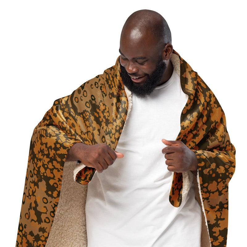 Plane Tree Platanenmuster Autumn Heritage CAMO Sherpa Blanket